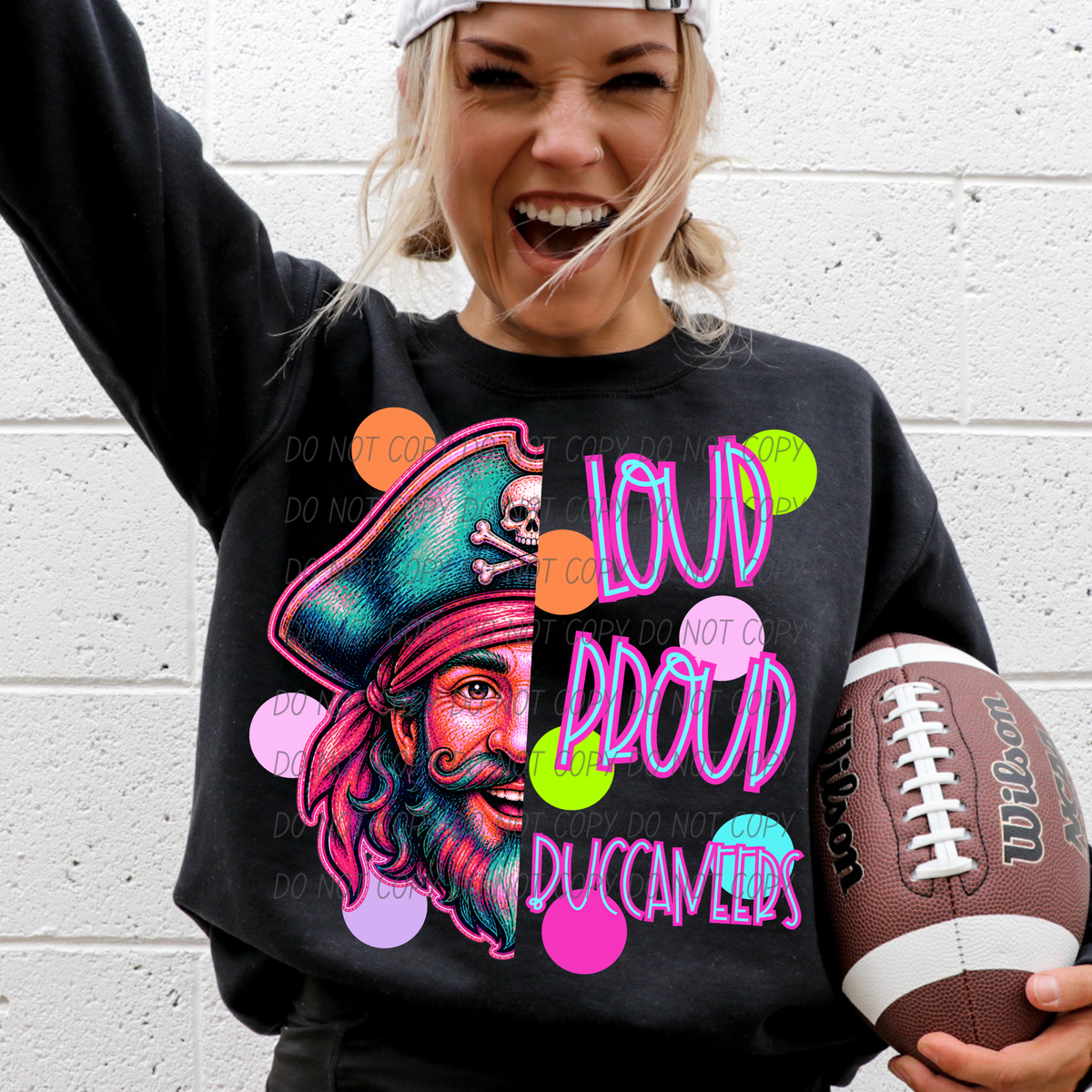 buccaneers loud proud polkadots (city) DTF transfer