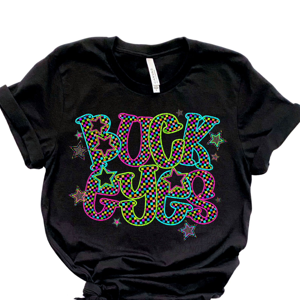 Buckeyes Neon Stars (City) 100770 DTF transfer