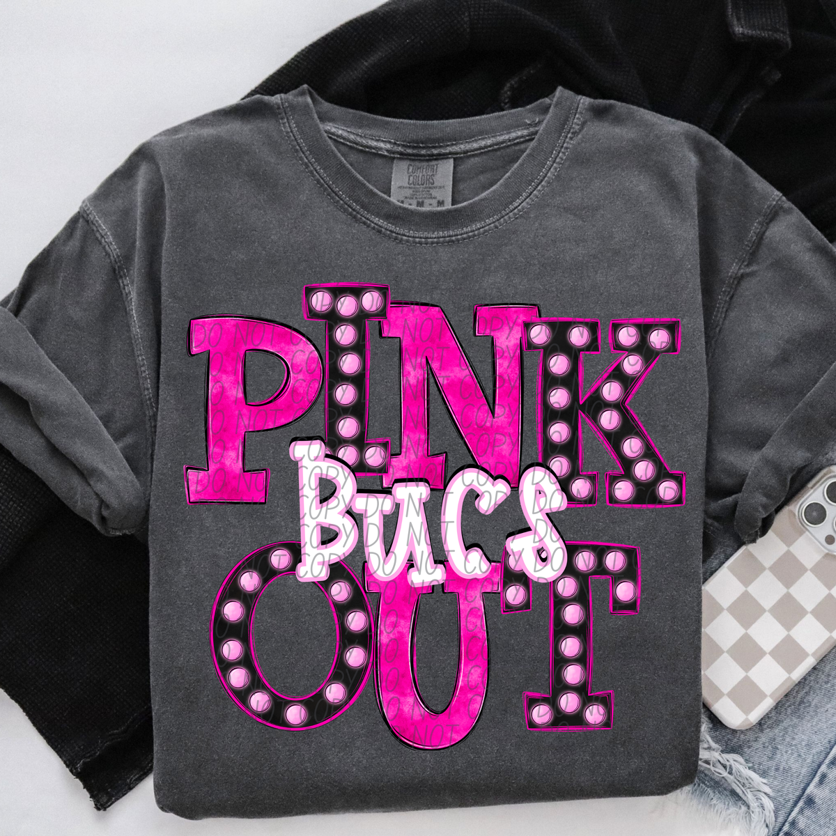 Bucs Pink Out Marquee (City) 112989 DTF transfer