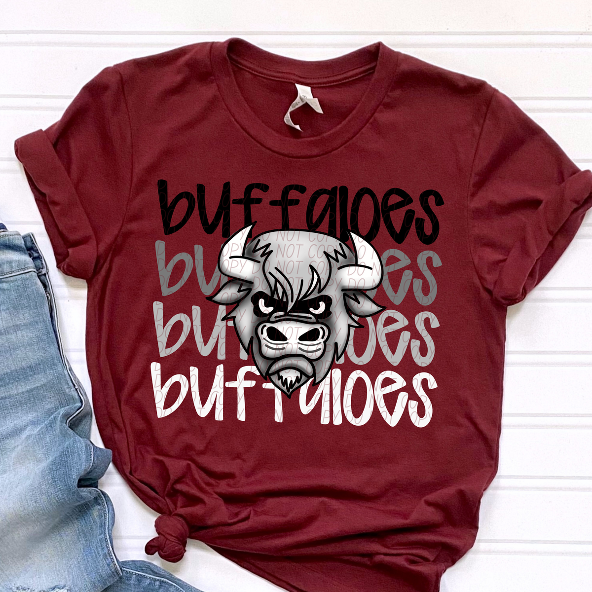 Buffaloes Word Stacked (CITY) 57431 DTF transfer