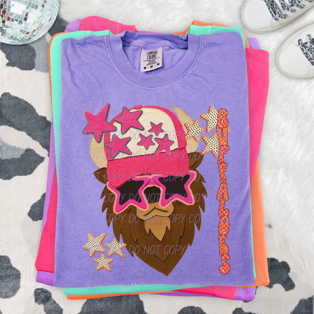 Buffaloes pink stars (City) DTF Transfer