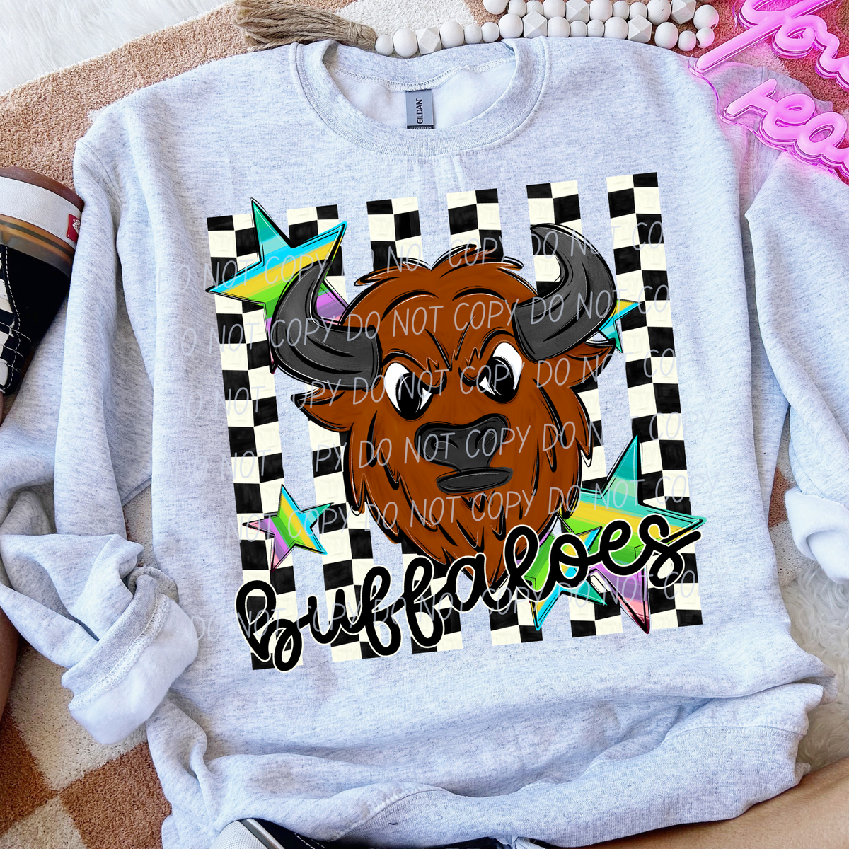 Buffaloes checker stripes (City) DTF Transfer