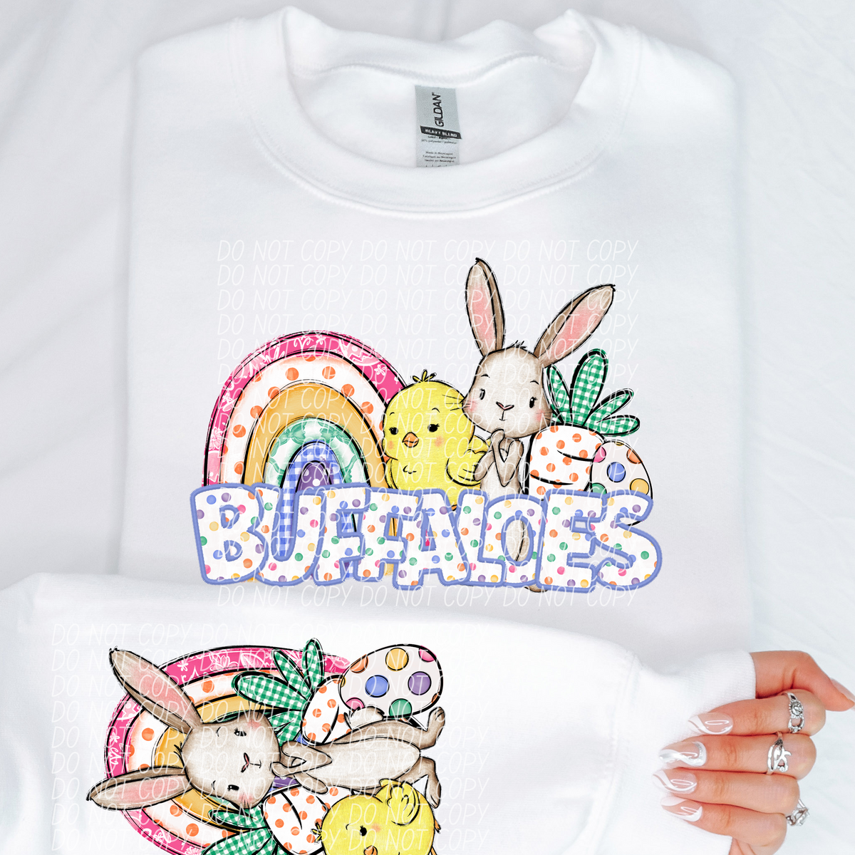 Easter Buffalos (CITY) DTF transfer