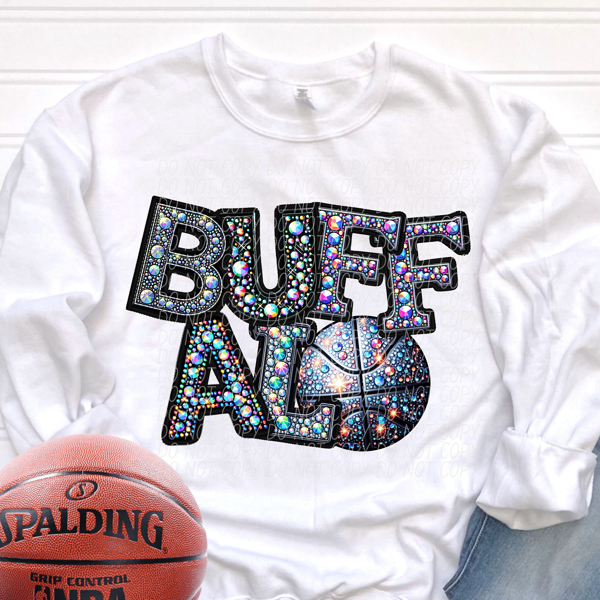 Buffalo Basketball Rhinestone (CITY) 66496 DTF transfer – Mud & Grace ...
