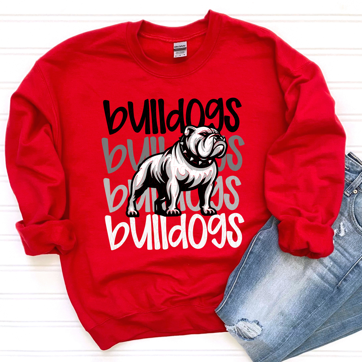 Bulldogs Word Stacked (CITY) 57432 DTF transfer