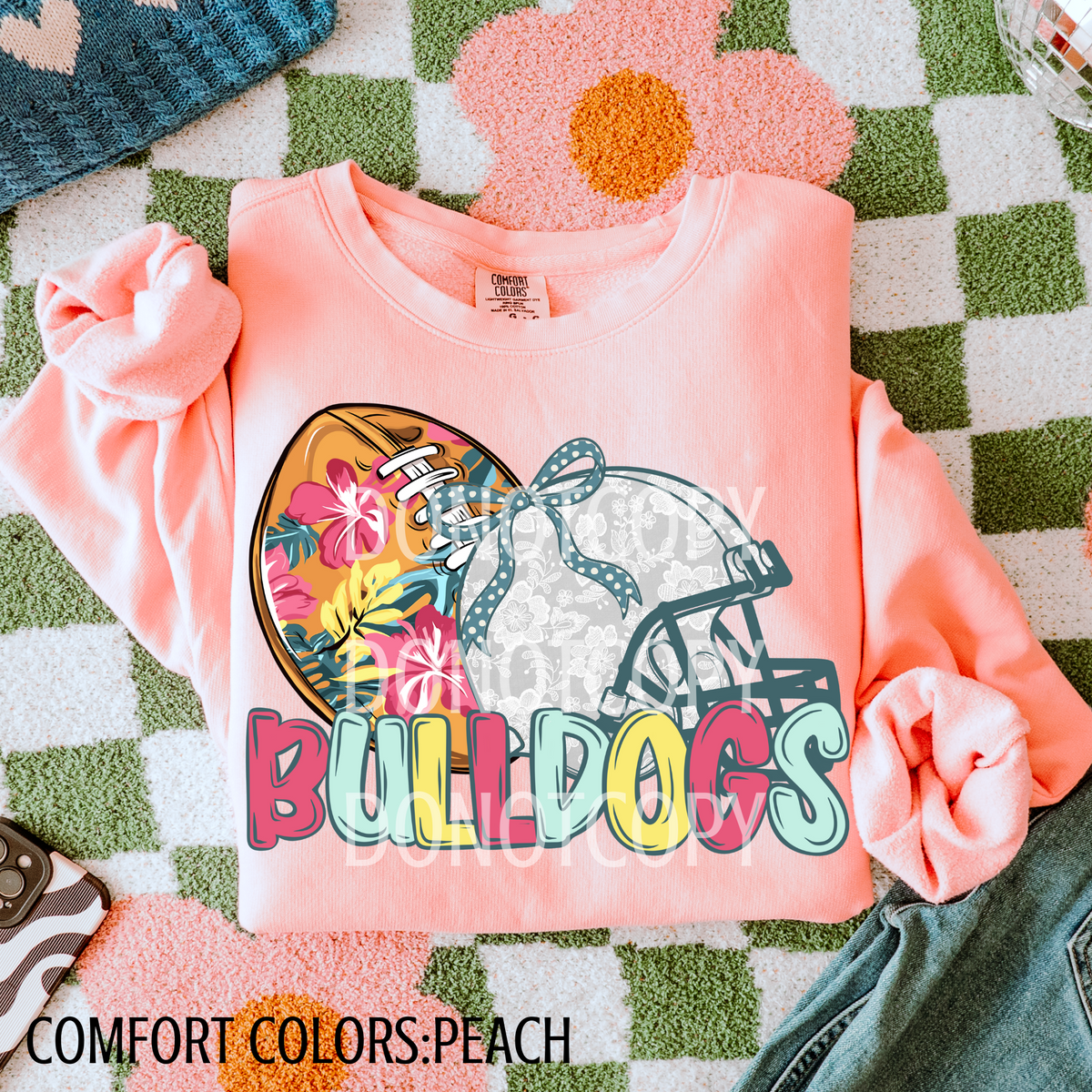 Bulldogs Football Helmet 108375 DTF transfer