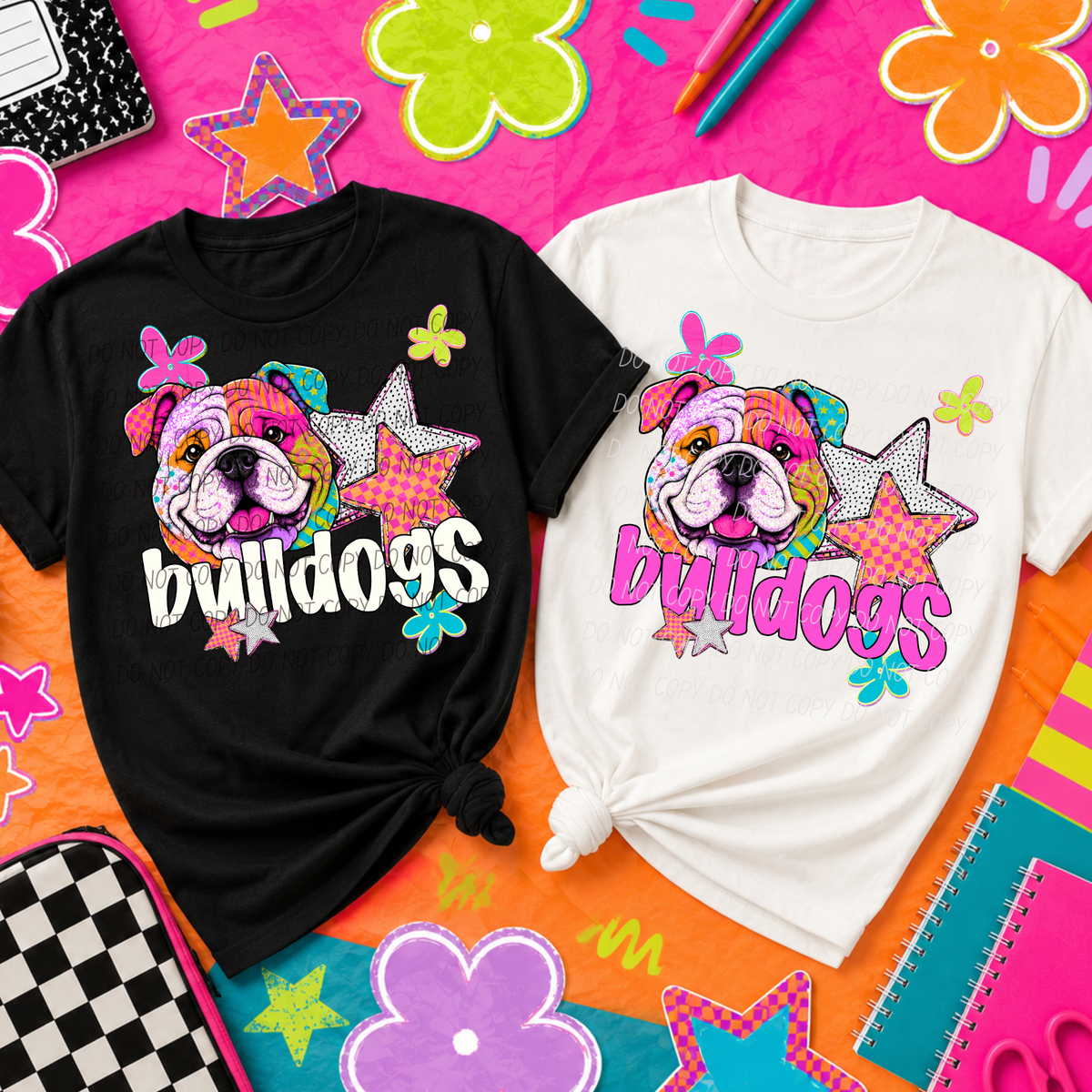 bulldogs pattern pop (City) DTF transfer