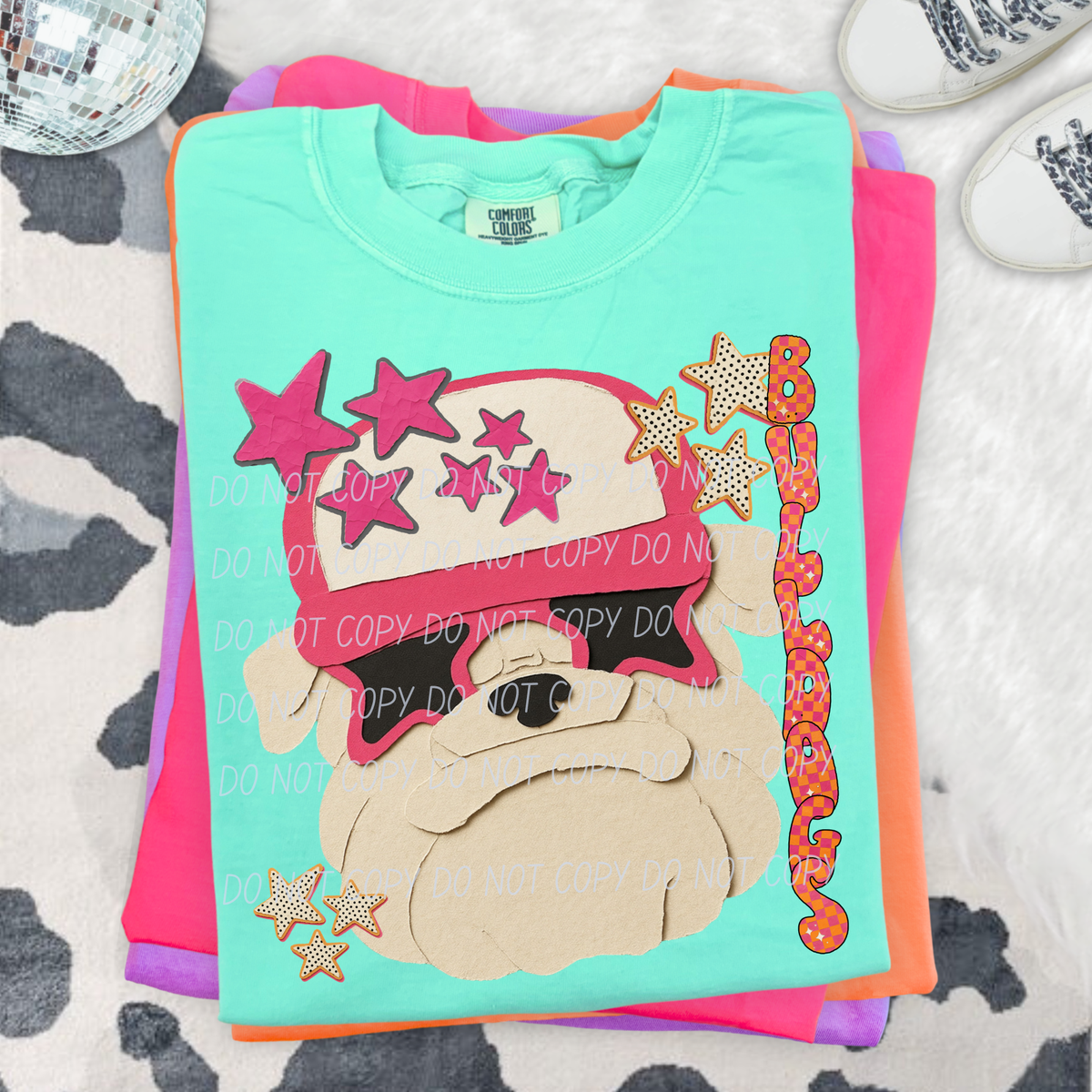 bulldogs collage mascot (city) DTF Transfer