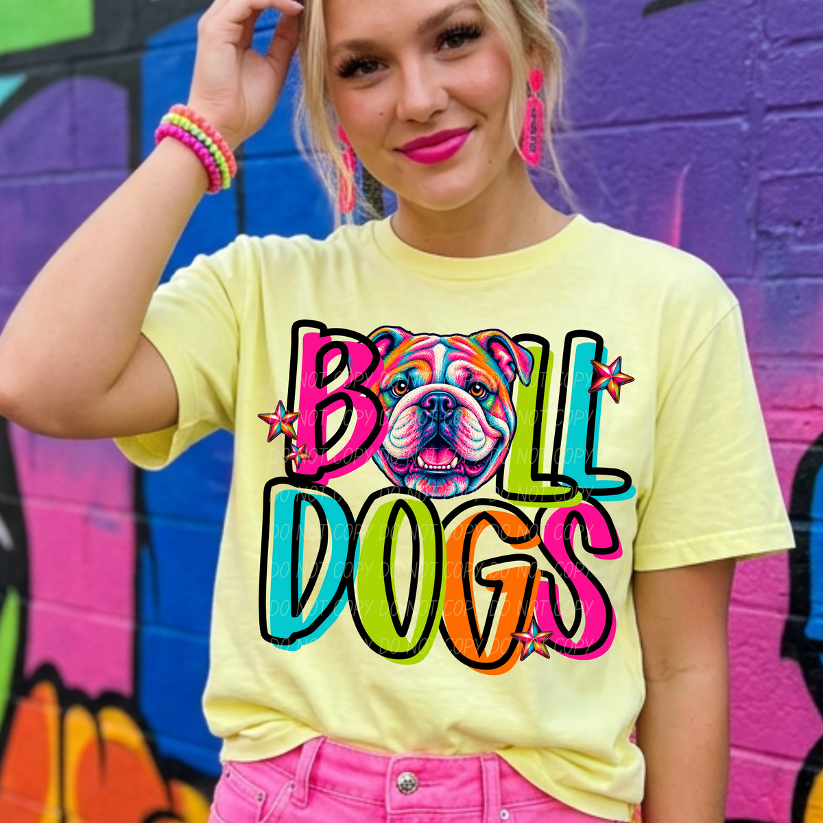 Bulldogs Friday night neon (City) DTF Transfer