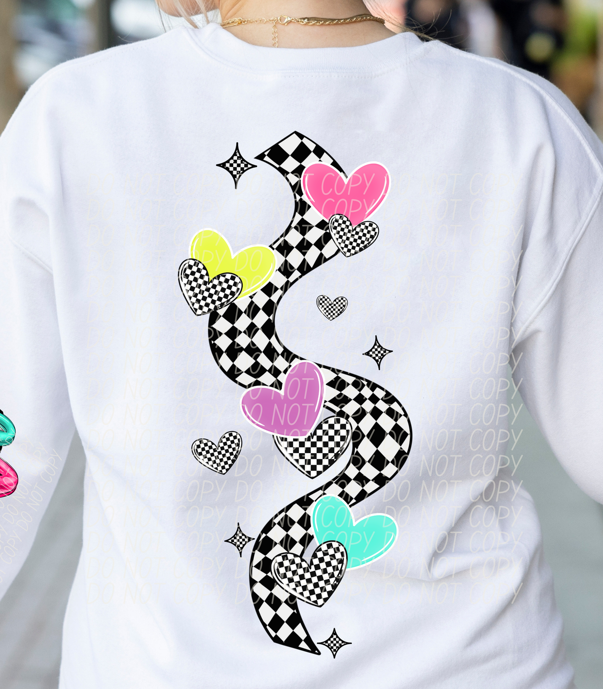 Bulldogs Colorful Checker (BACK PRINT) 74135 DTF Transfer