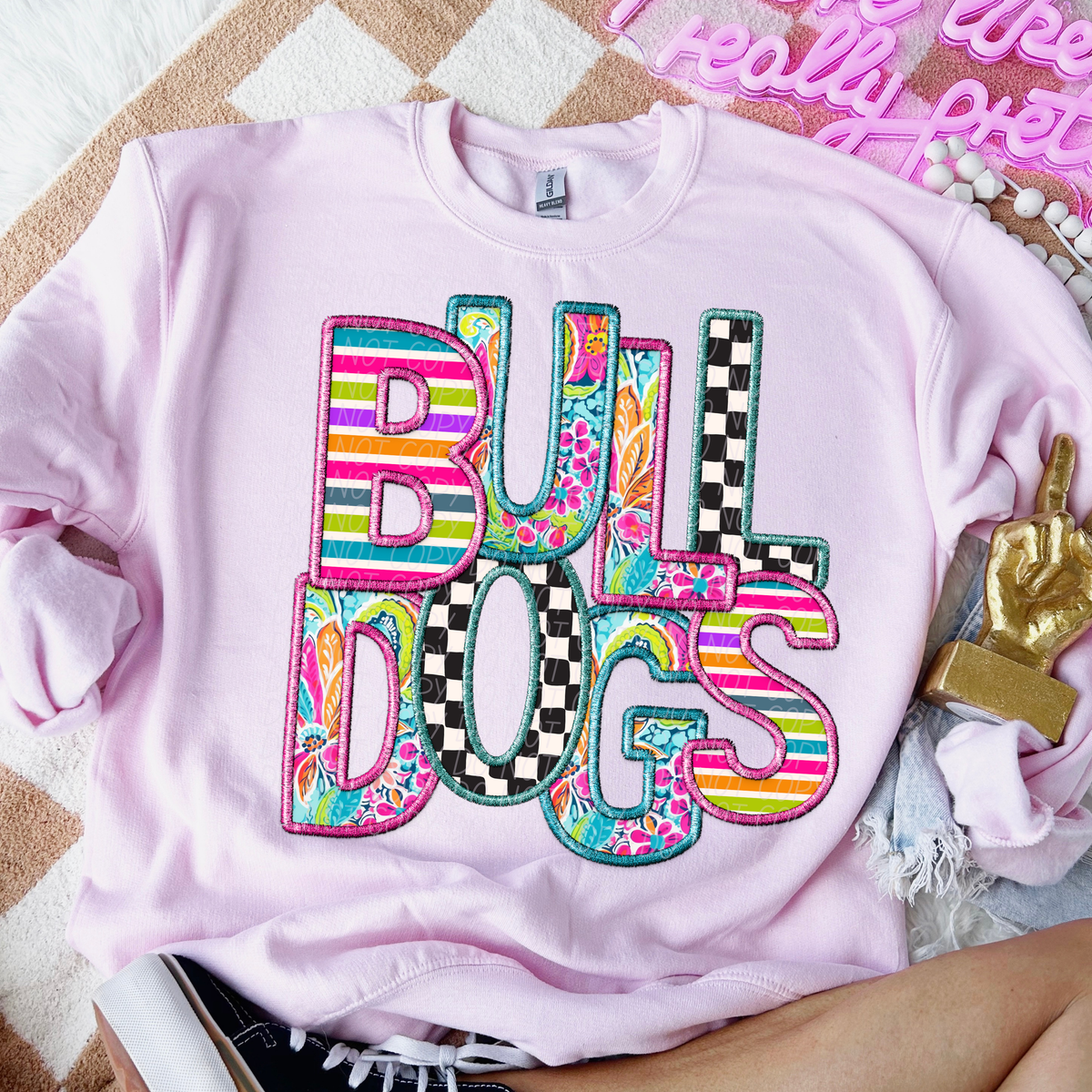 BULLDOGS bright patterns (CITY) DTF transfer