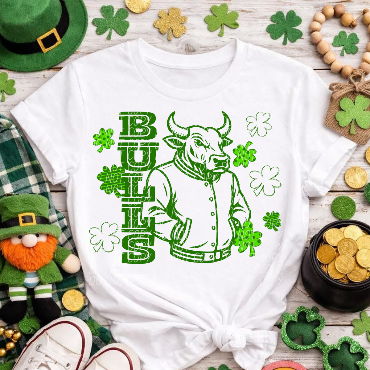 Letterman Clover Bulls (City) DTF transfer