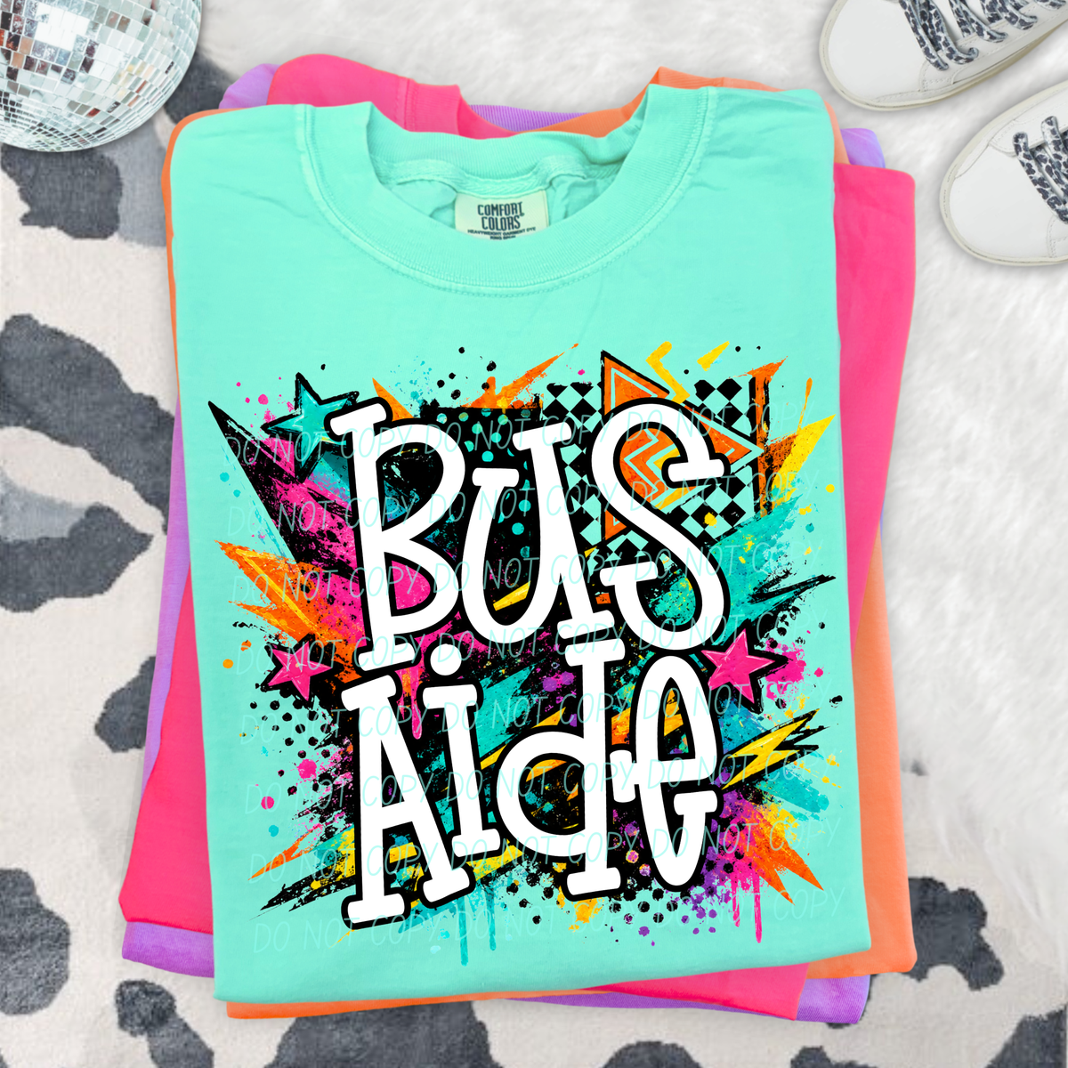 Bus Aide tubular (City) DTF Transfer