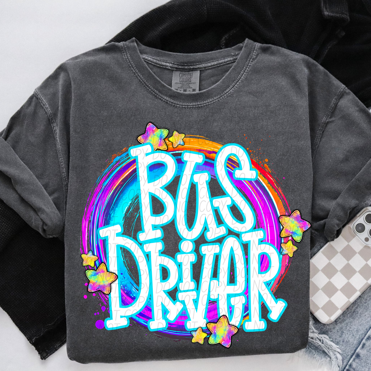 Bus Driver Whimsical (CITY) DTF transfer