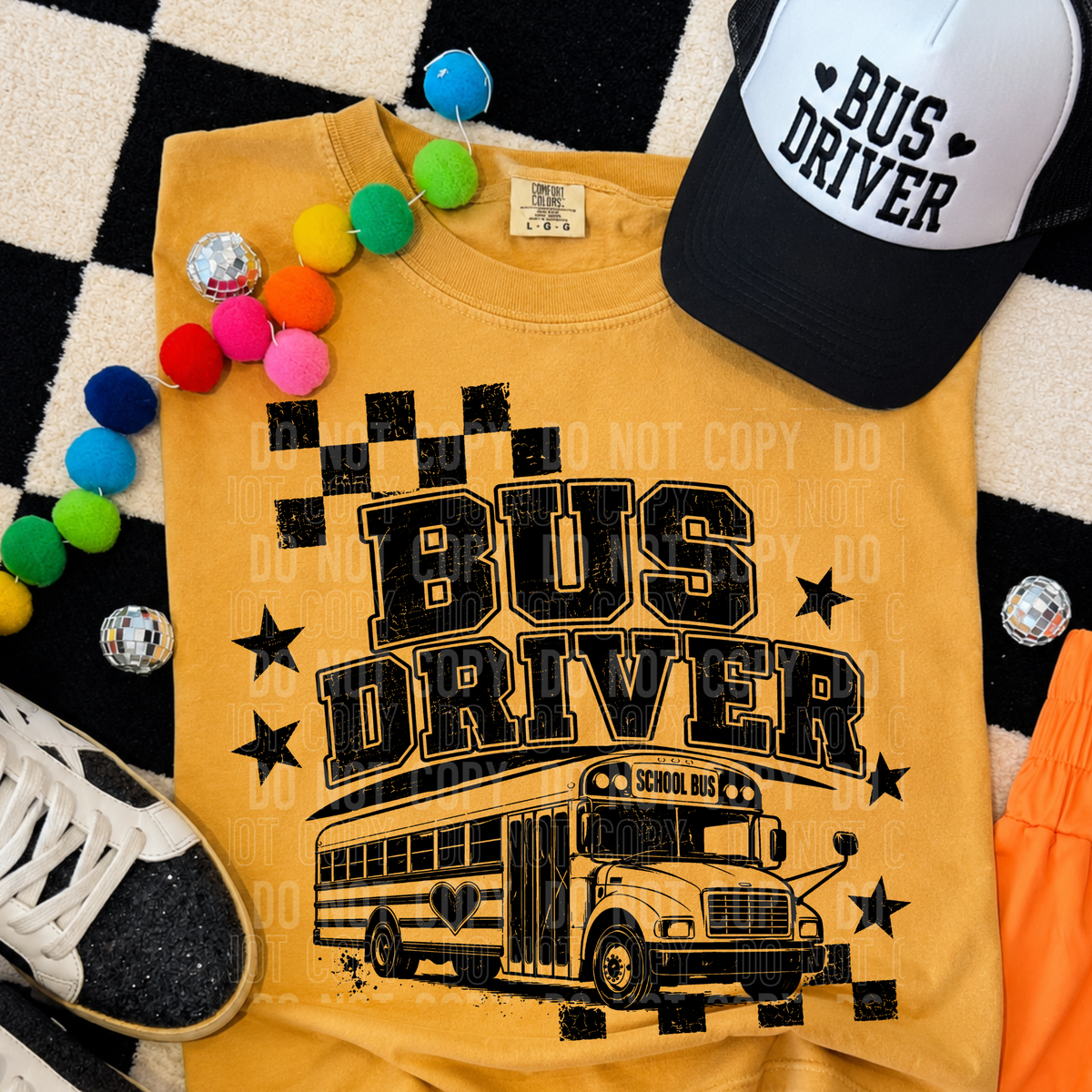 Bus driver black (SBB) DTF Transfer