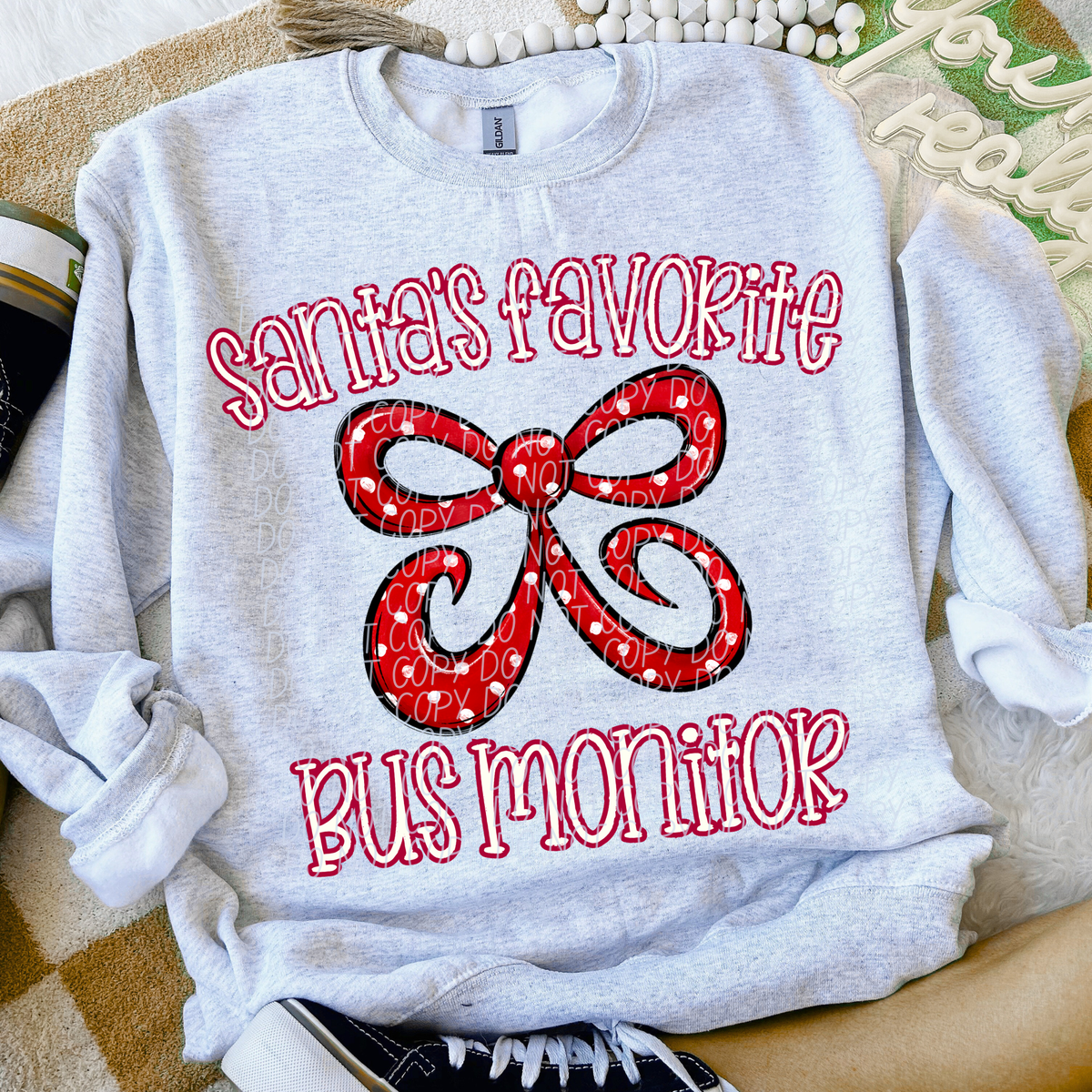 Santa's Favorite Bus Monitor (City) DTF Transfer