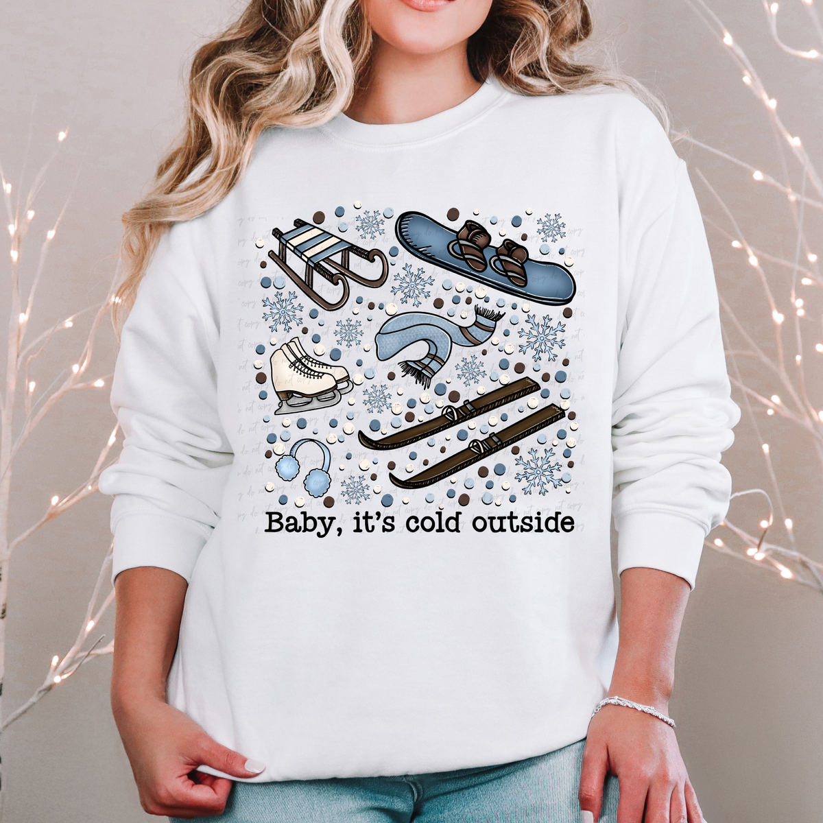 Baby It's Cold Outside Winter Items 115195 DTF Transfer