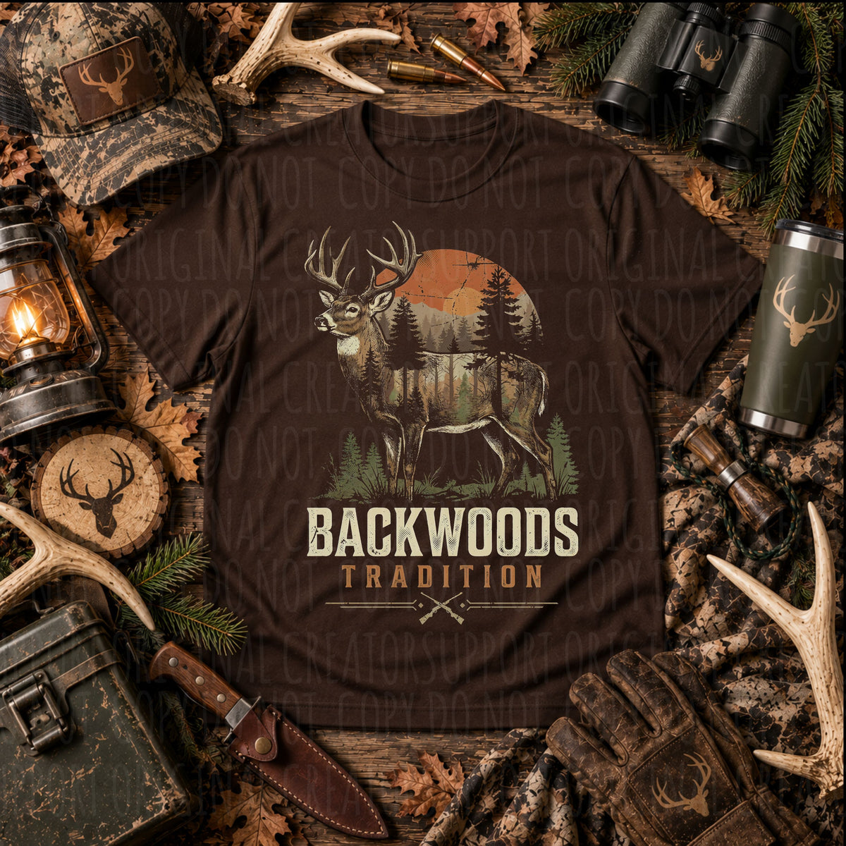 Backwoods tradition buck  (SDD) DTF Transfer