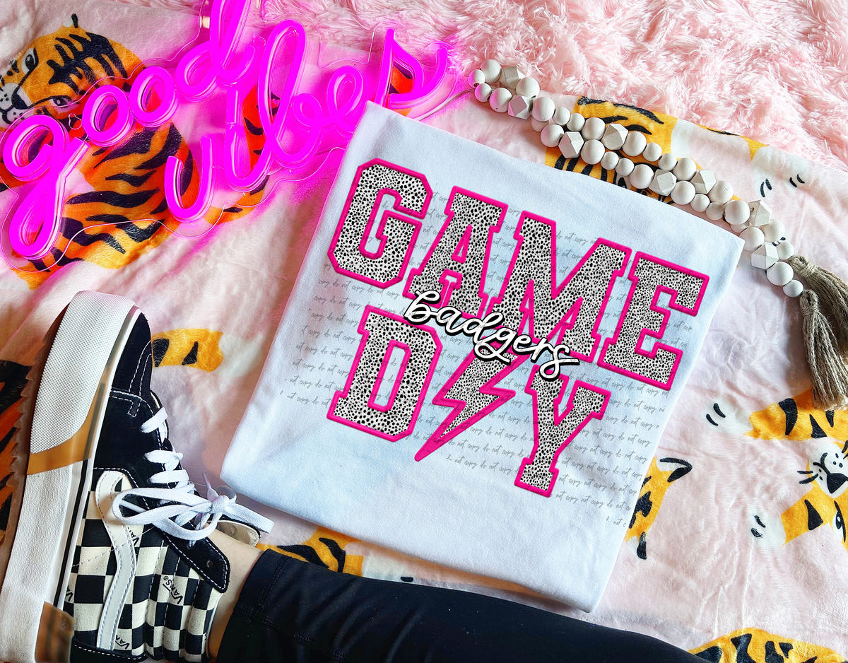 Badgers Faux Embroider Game Day 46642 DTF transfer