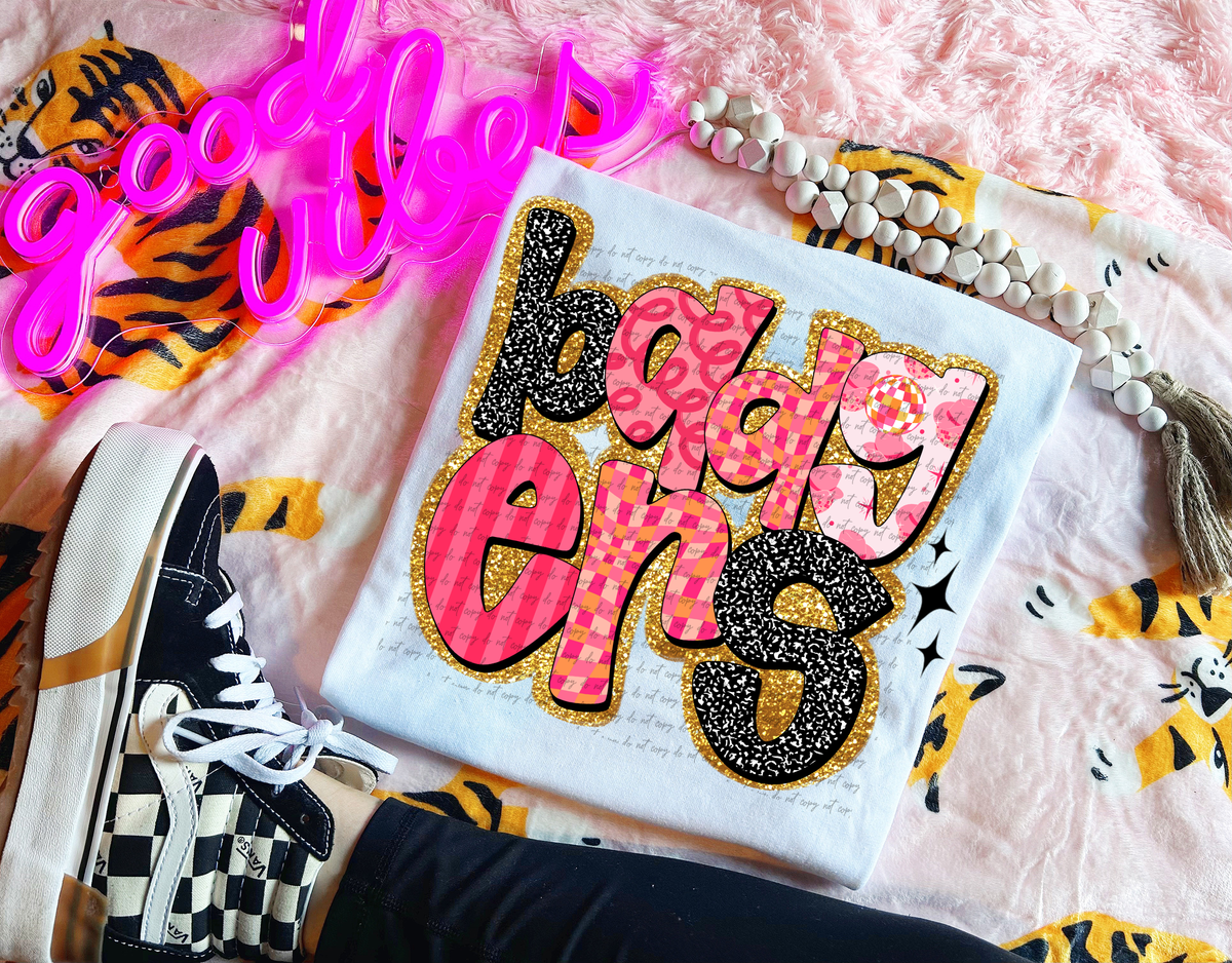 Badgers Faux Glitter Retro 51539 DTF transfer