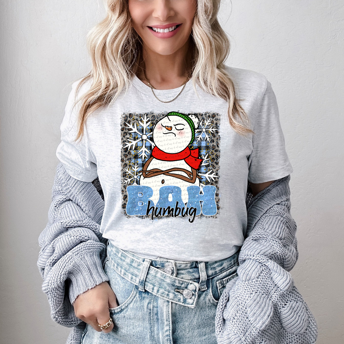 Bah Humbug Snowman 76432 DTF Transfer