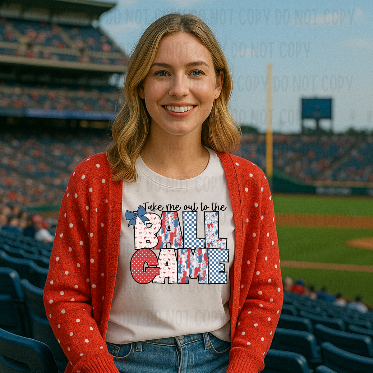 Take me out to the ball game (Canvista) 102325 DTF transfer