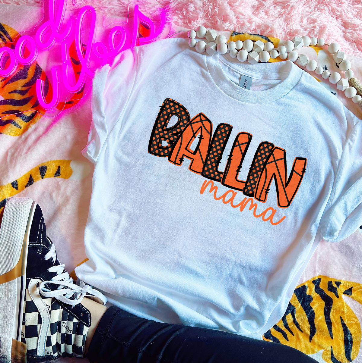 Ballin Mama ORANGE 117777 DTF transfer