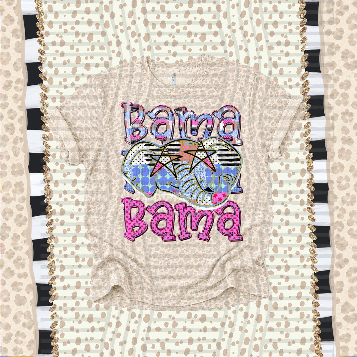 Bama-Dolly Doodle Print (Caplinger) DTF Transfer
