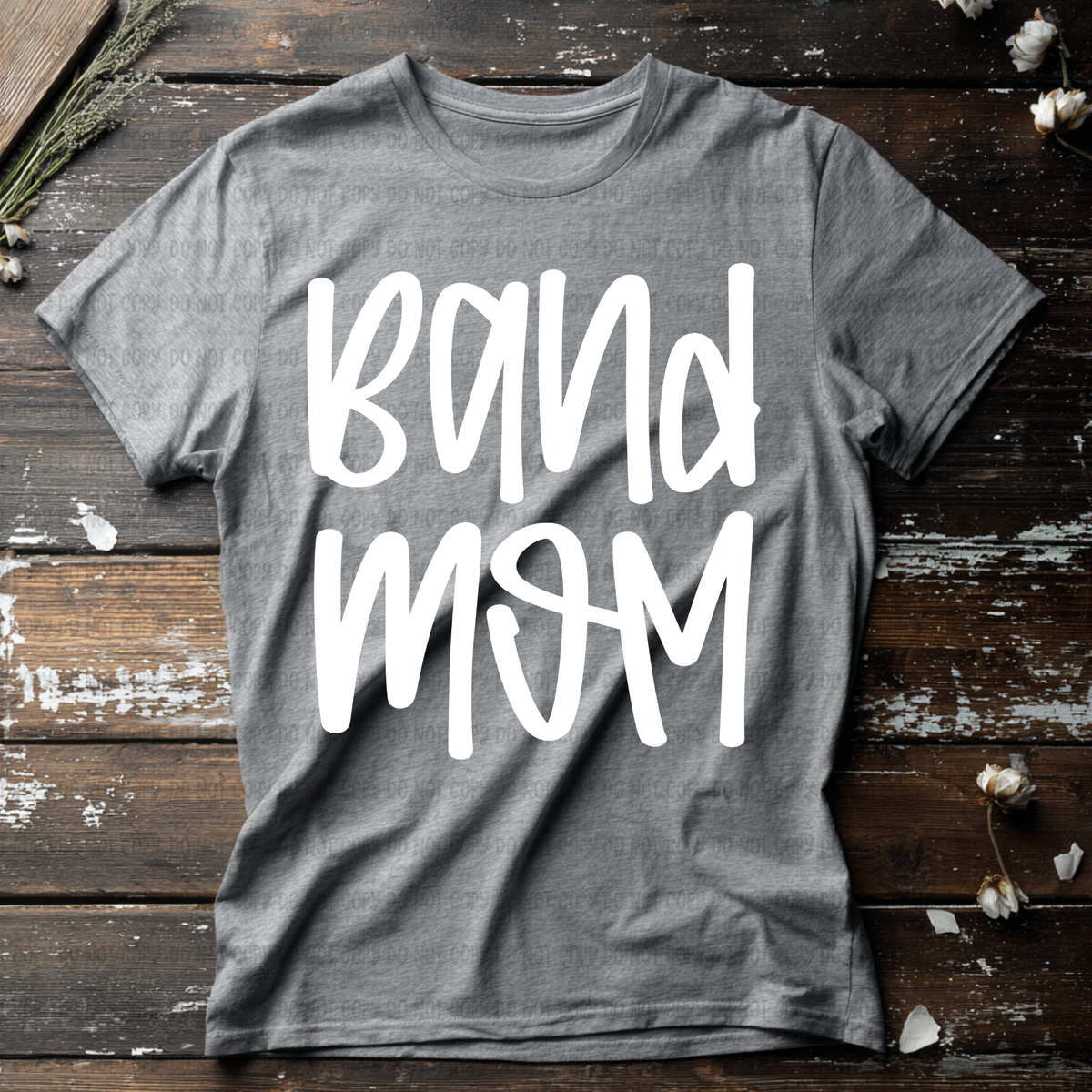 Band mom WHITE marker (Revel) DTF Transfer