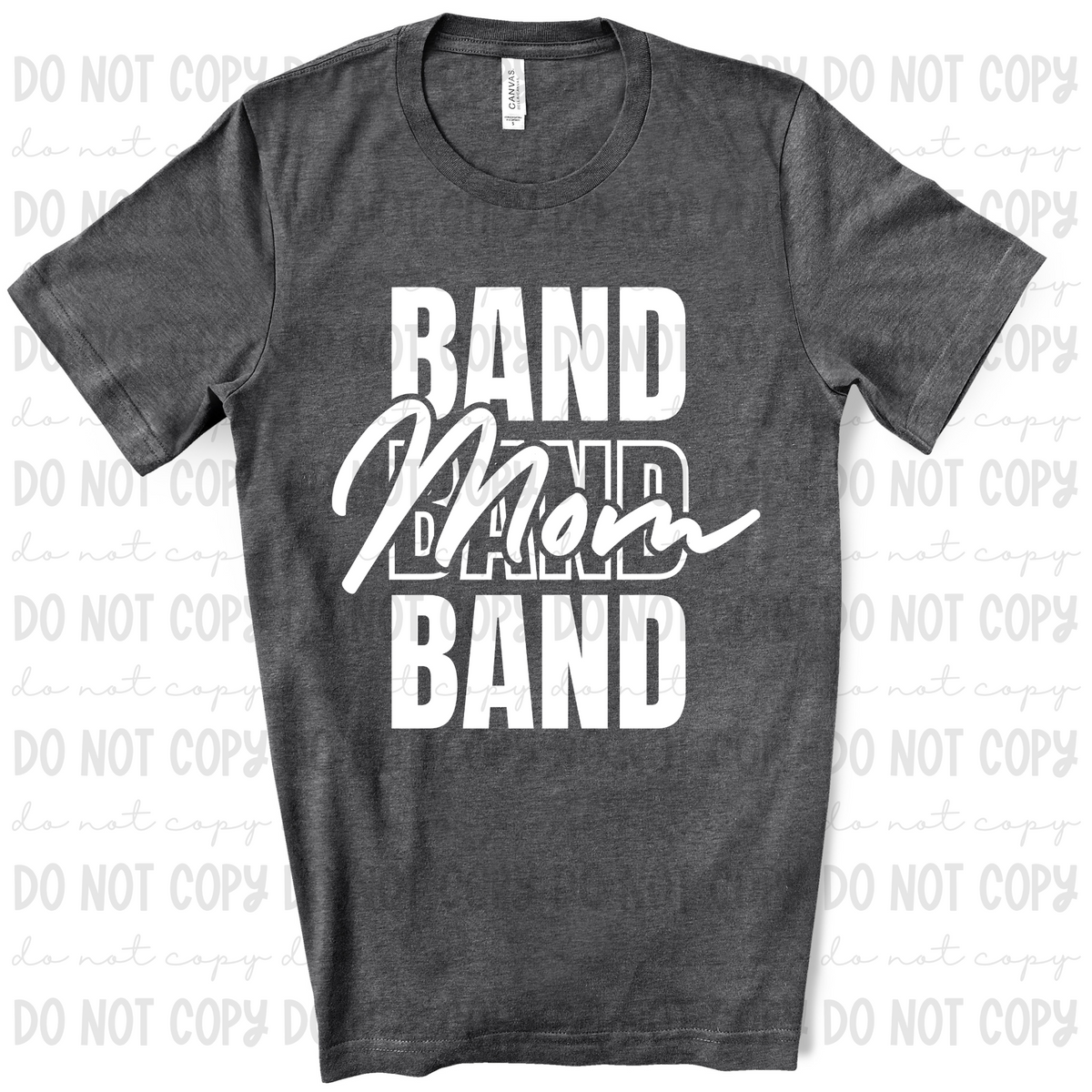 Band Mom *White (Revel) 72624 DTF Transfer