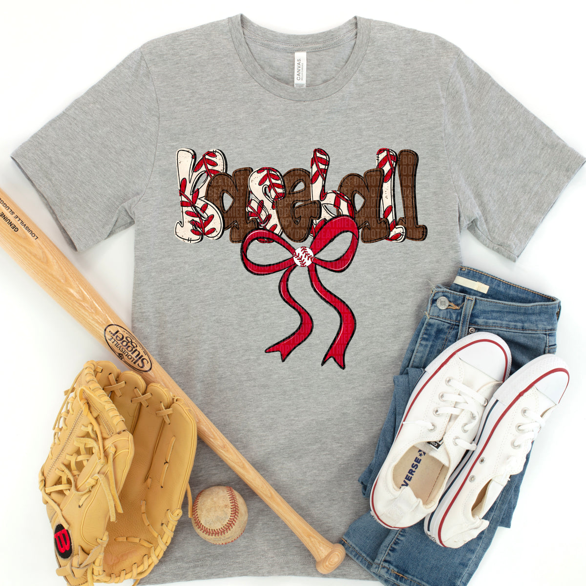 Baseball Bow (SDD) 72574 DTF Transfer