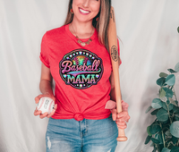 Baseball Mama Hearts 46156 DTF transfer