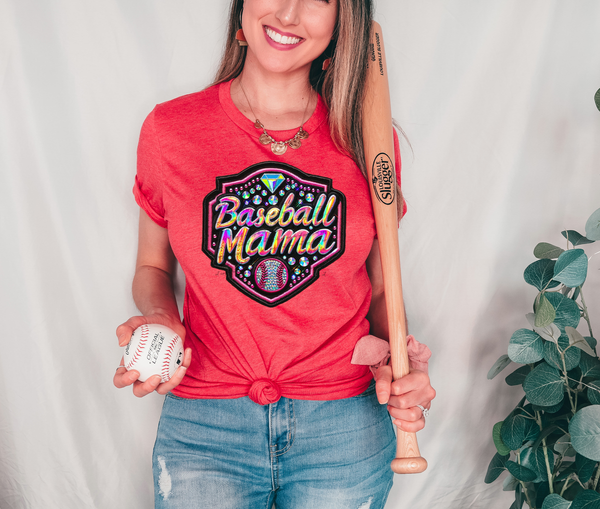 Baseball Mama Rhinestone 46157 DTF transfer