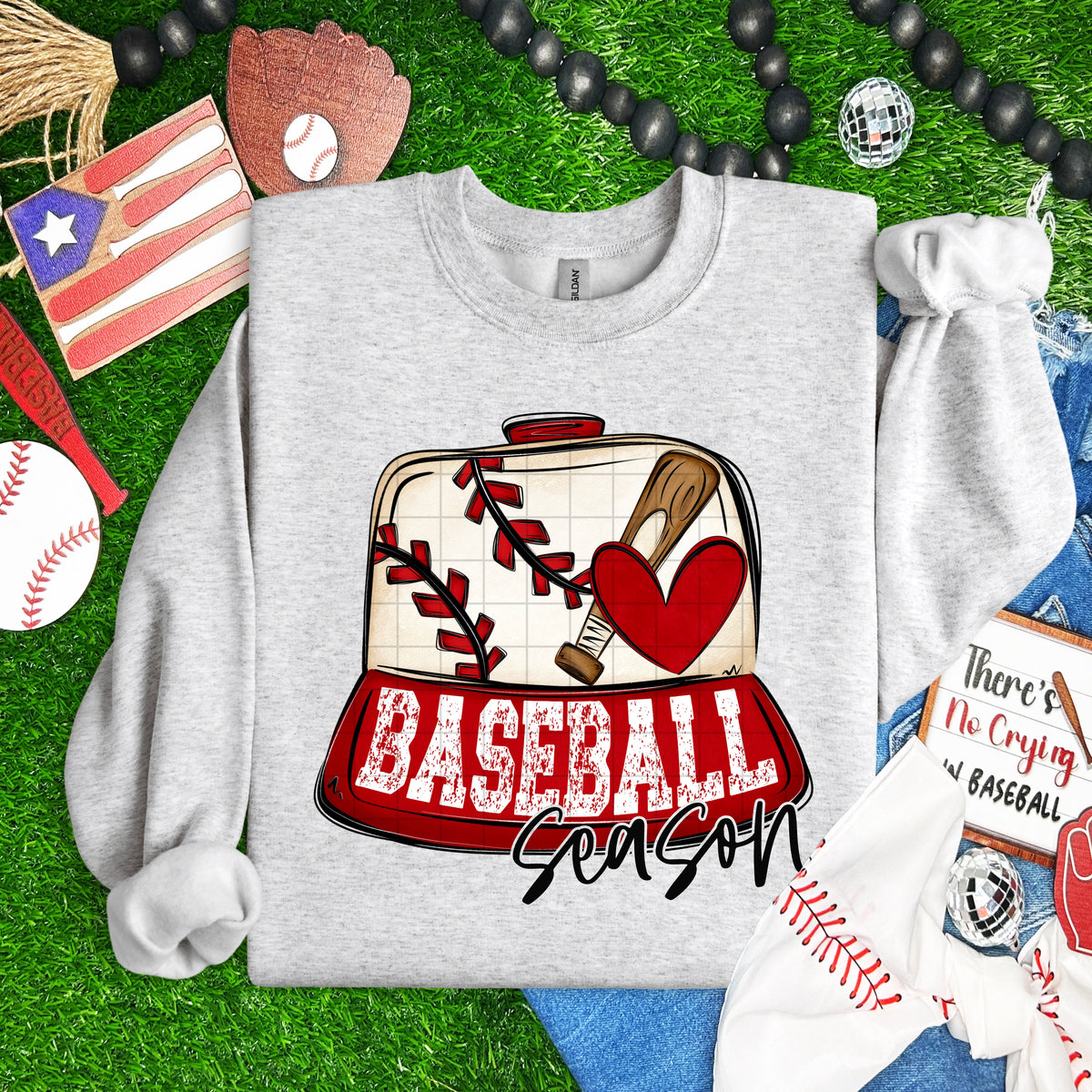 Baseball season hat (SDD) DTF Transfer