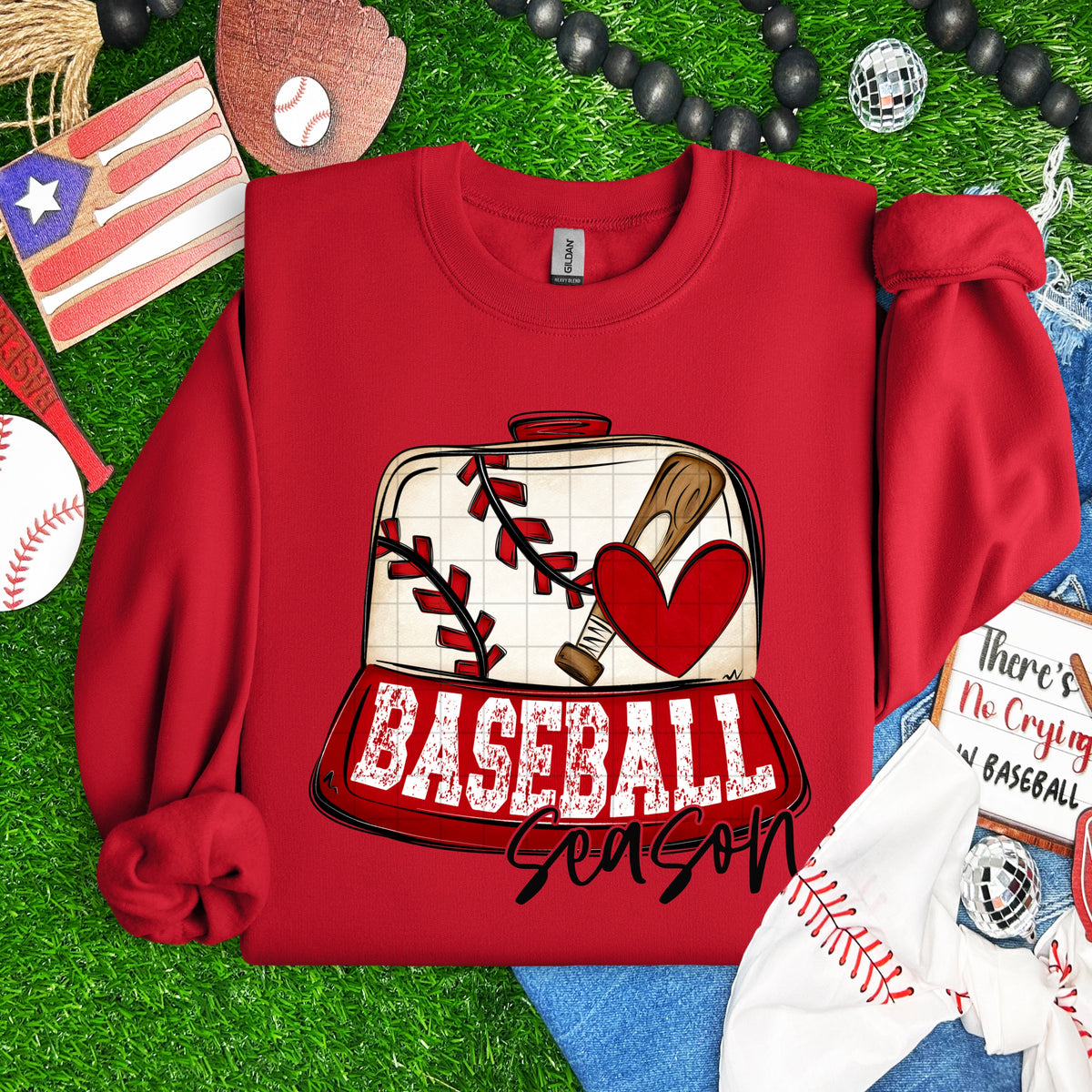 Baseball season hat (SDD) DTF Transfer