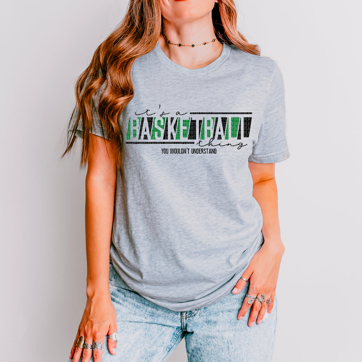 It's A Basketball Thing *Green/Black*  (SDD) DTF Transfer