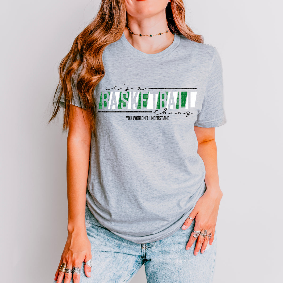 It's A Basketball Thing *Green/White*  (SDD) DTF Transfer