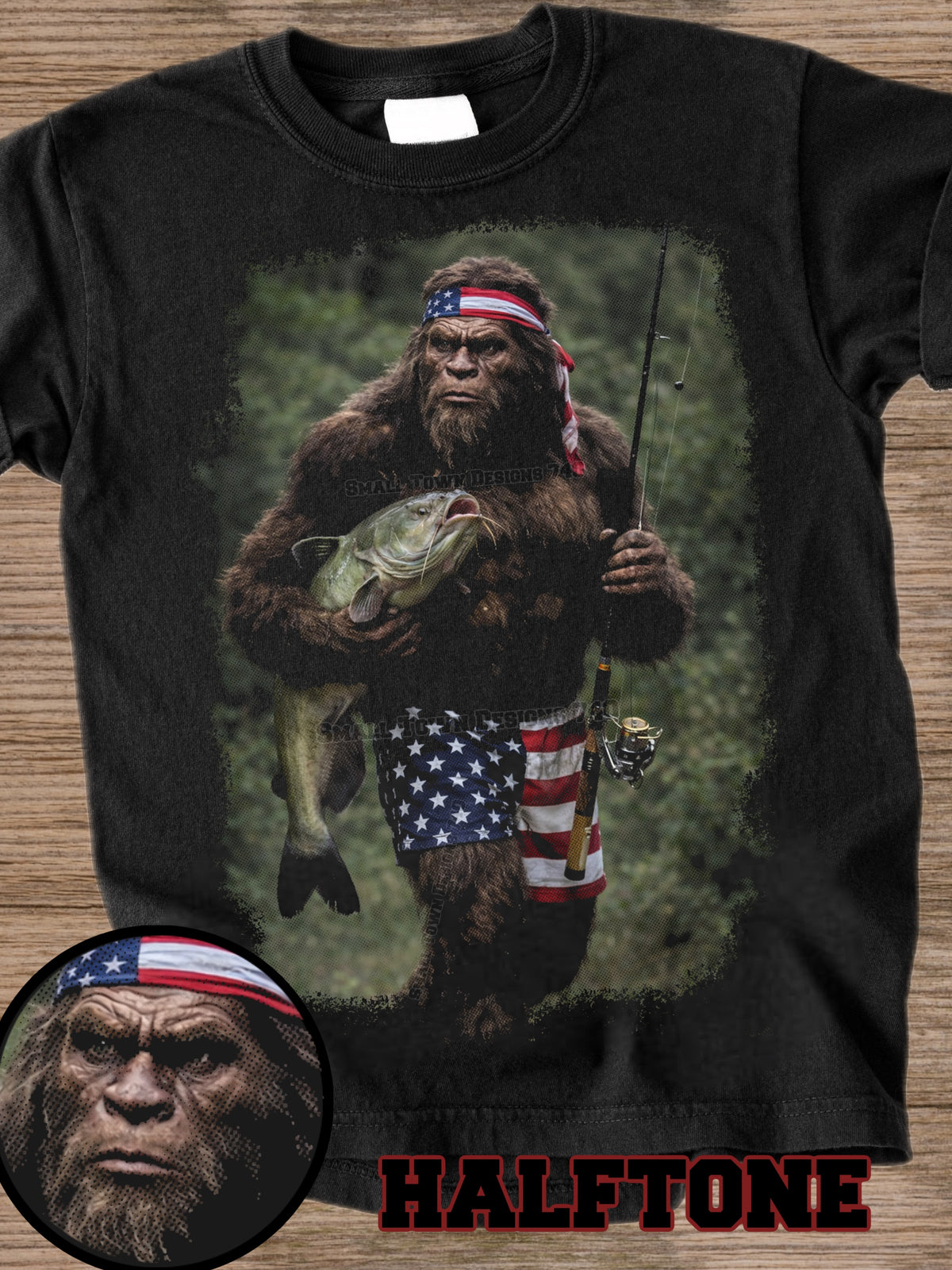 Patriotic bigfoot (STD) DTF Transfer