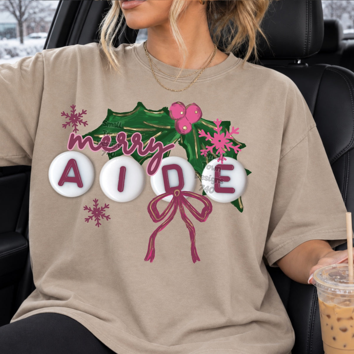 Merry aide beads (STD) DTF Transfer