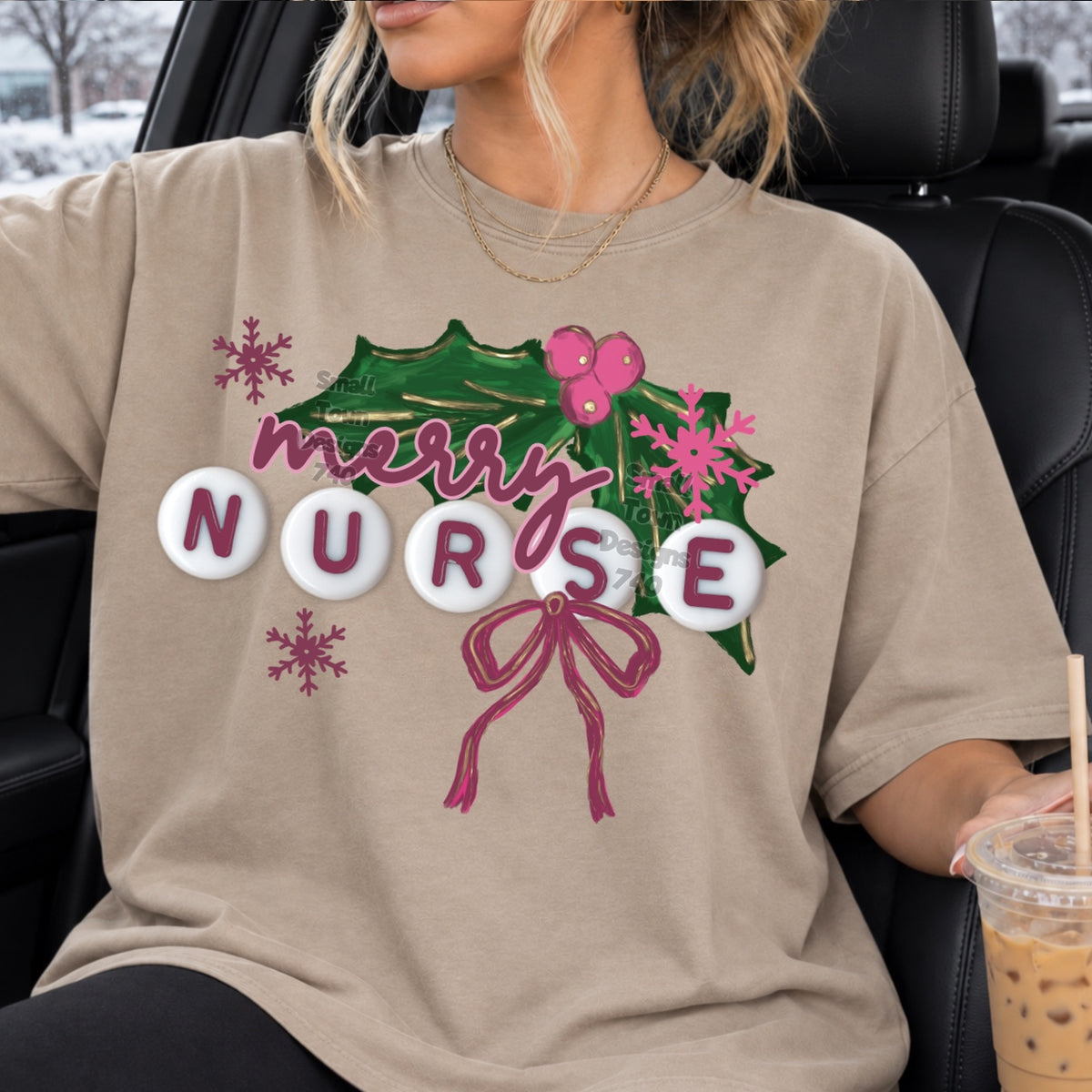 Merry nurse beads (STD) DTF Transfer