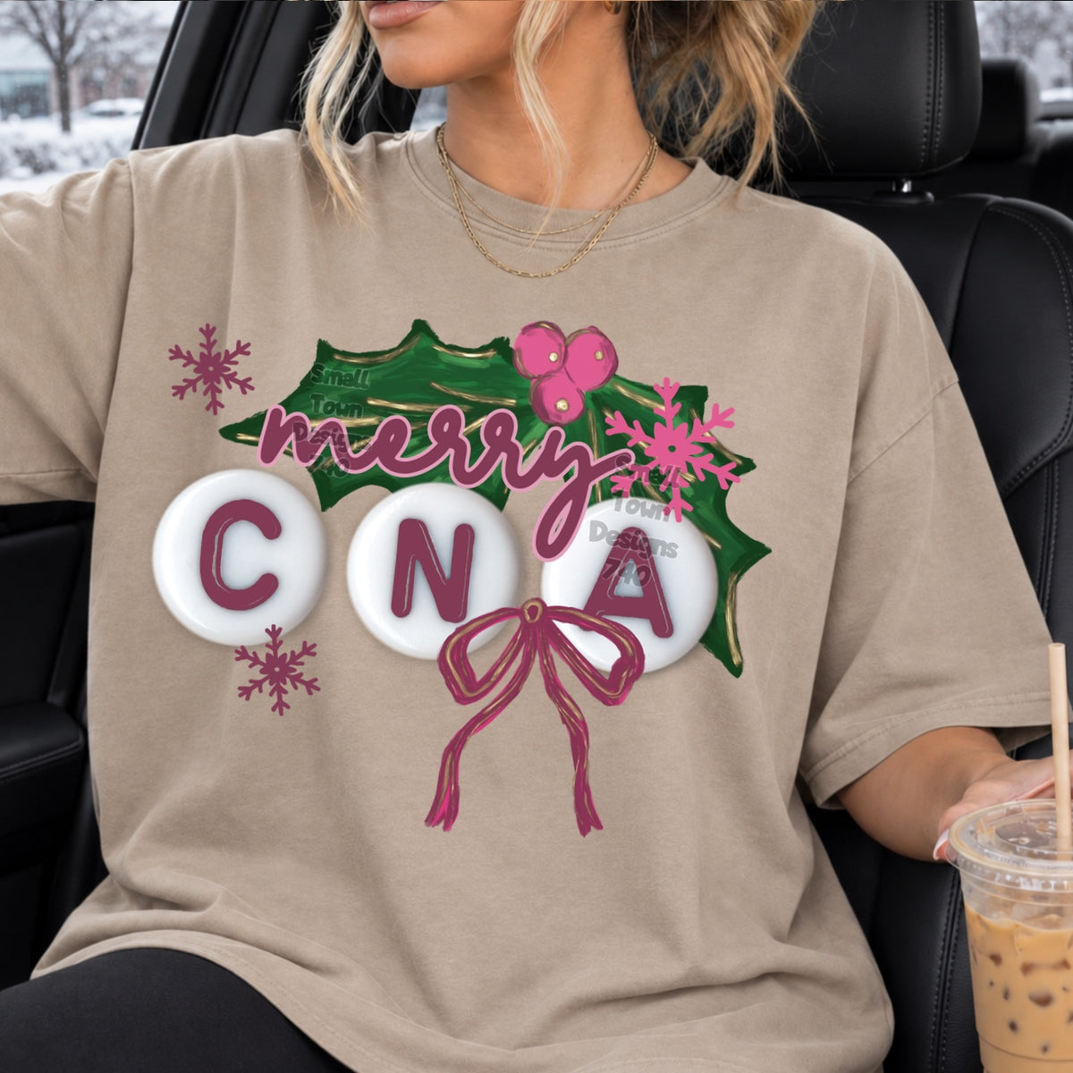 Merry CNA beads (STD) DTF Transfer