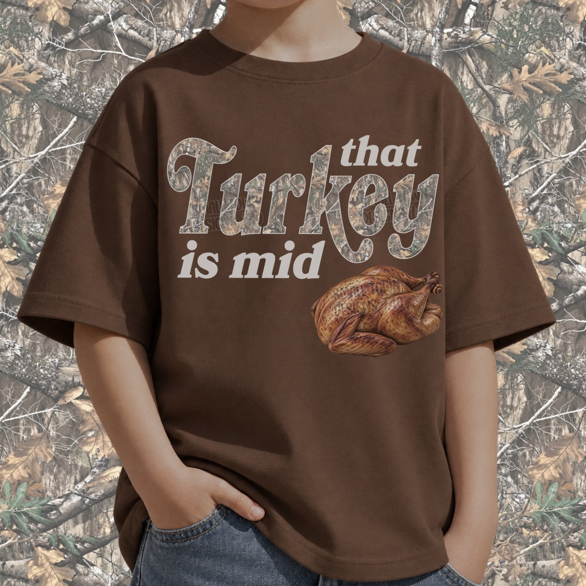 That turkey is mid camo (STD) DTF Transfer