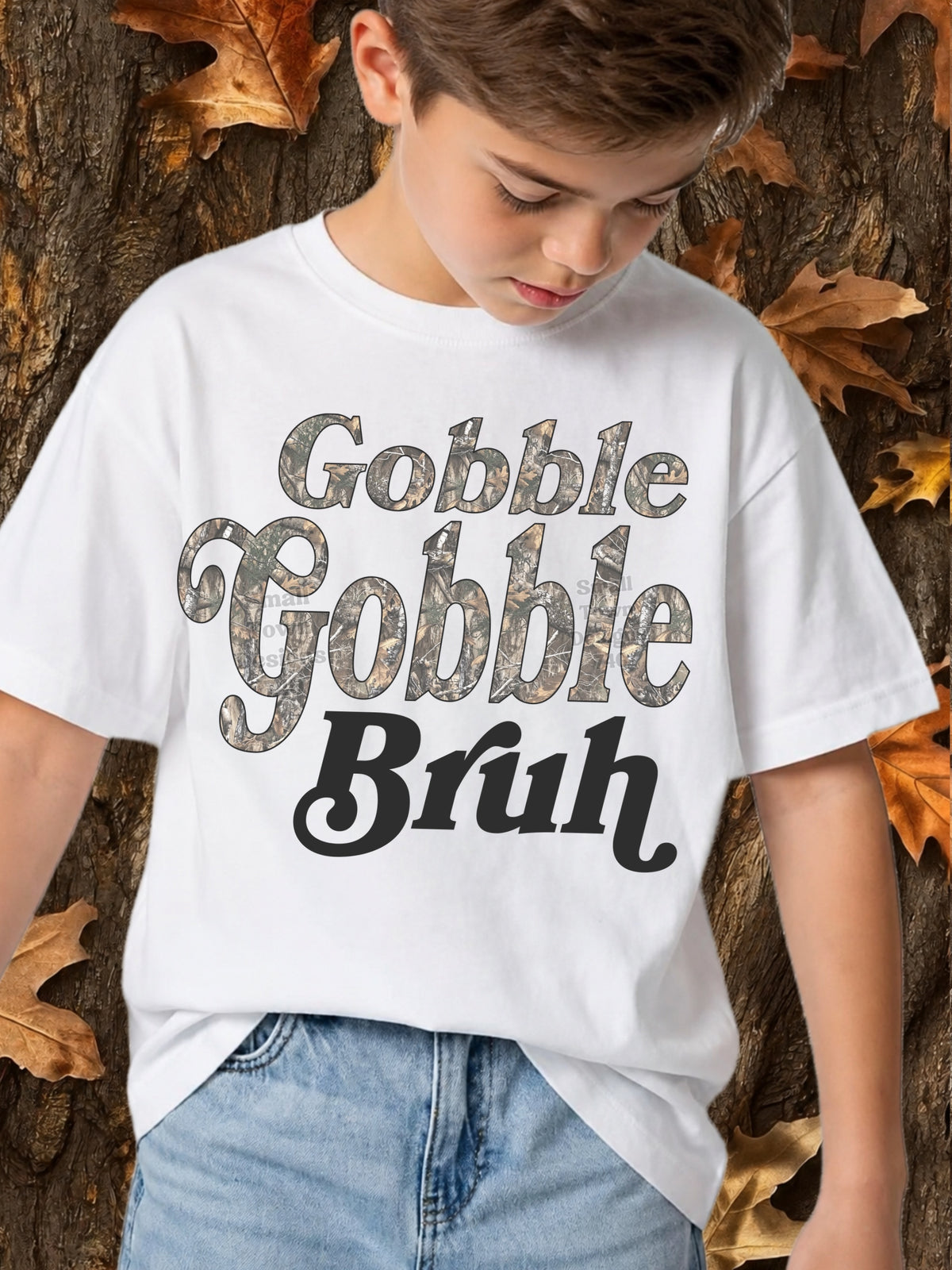 Gobble gobble bruh camo (STD) DTF Transfer