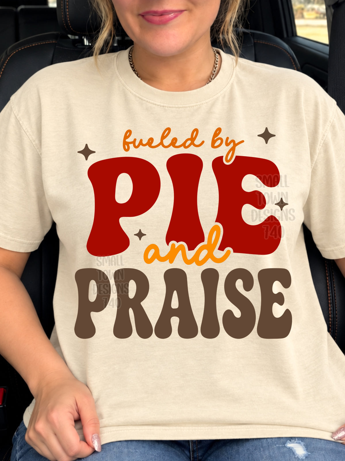 Fueled by pie and praise (STD) DTF Transfer