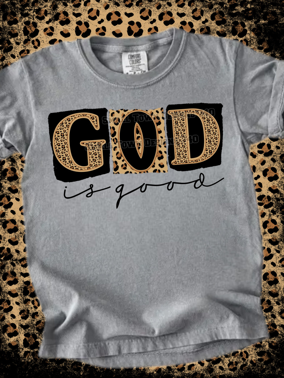 God is good leopard (STD) DTF Transfer