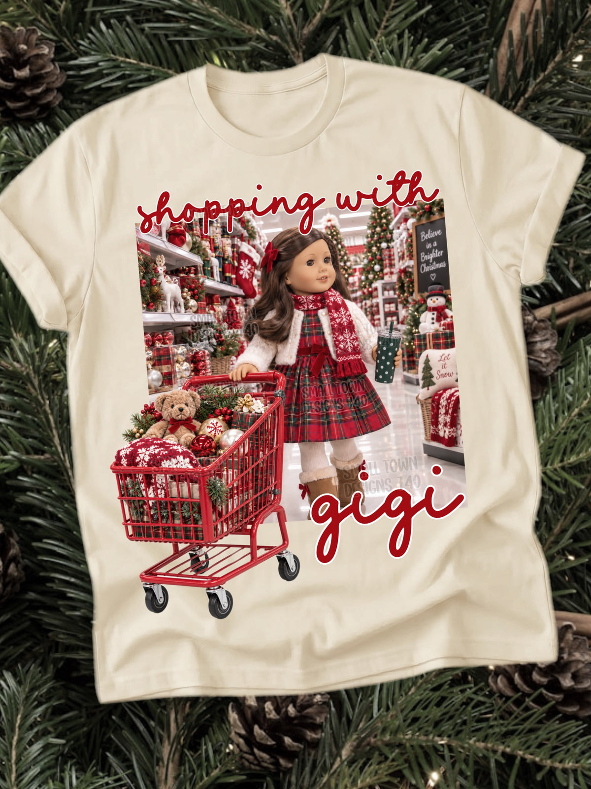 Shopping with gigi - doll (Small town) DTF Transfer