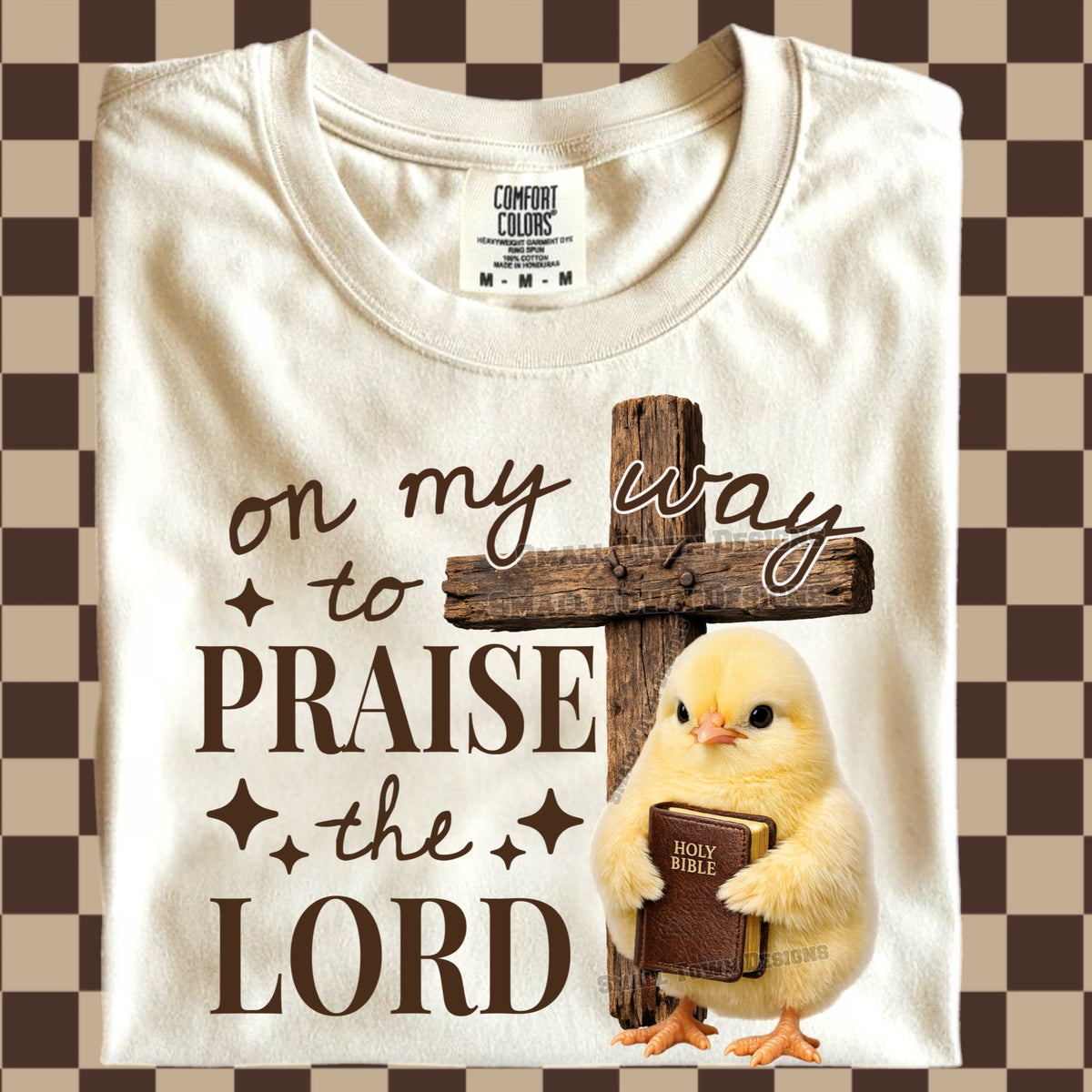 On my way to praise the lord chick (STD) DTF Transfer