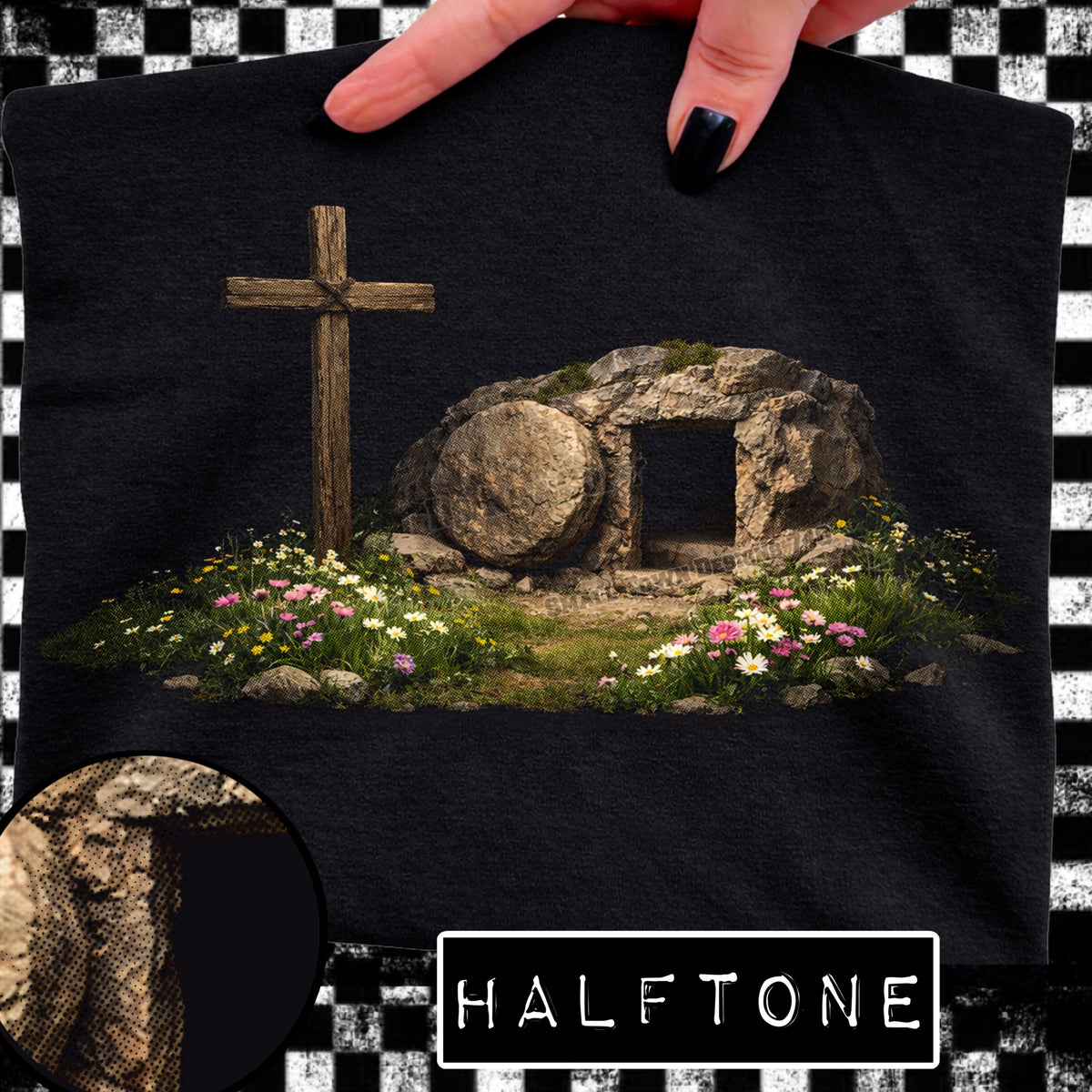 Halftone tomb (STD) DTF Transfer