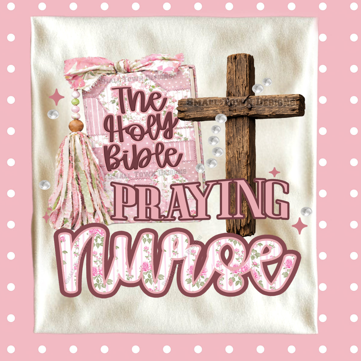 The holy bible praying nurse (STD) DTF Transfer