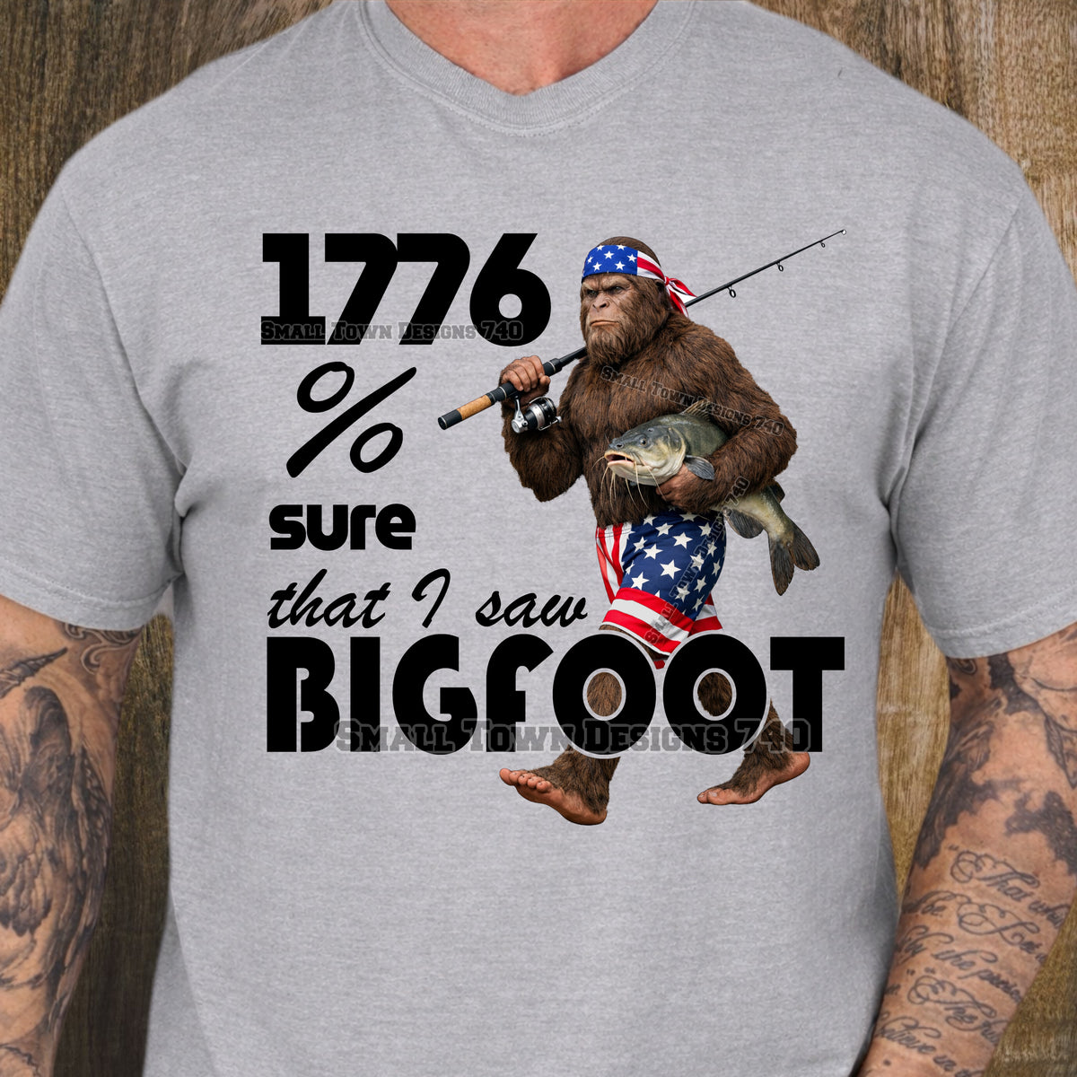 1776% sure that I saw bigfoot (STD) DTF Transfer